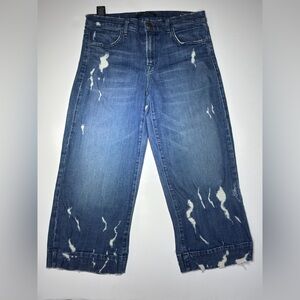 J Brand Woman’s Relaxed Distressed Denim Cropped Jeans 👖